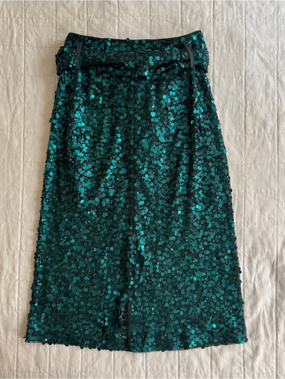 Scotch and Soda teal sequined skirt - Picture 4 of 6